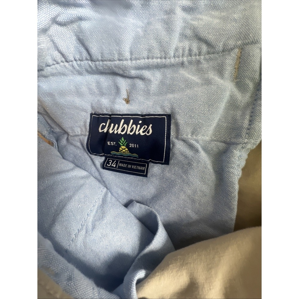 Chubbies The Original Shorts Mens Size 34 Khaki Beige 5.5" Stretch Regular Fit - Picture 6 of 12